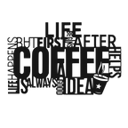 Coffee Talk - laser-cut metal wall art