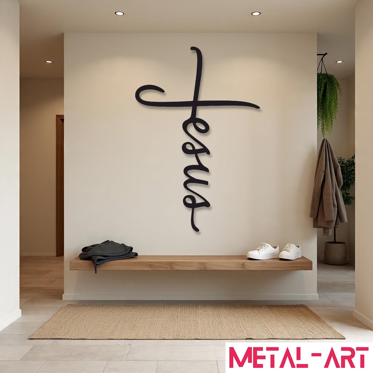 Living Word - laser-cut metal wall art