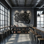 Kawasaki Ninja H2 - laser-cut metal wall art