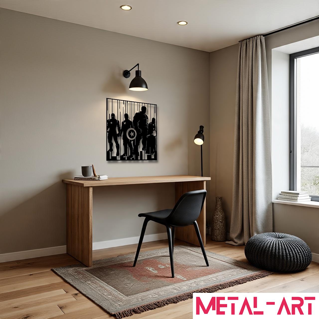Avengers Ascent - laser-cut metal wall art