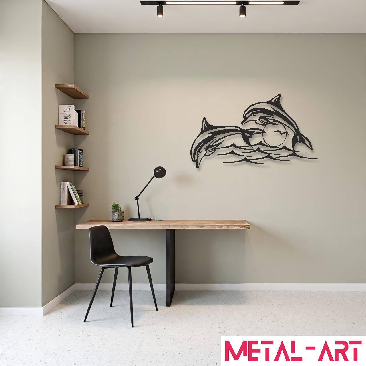 Sea Spirits - laser-cut metal wall art