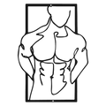 Linear Muscle - laser-cut metal wall art