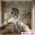 Wire Mane - laser-cut metal wall art