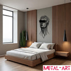 Veiled Identity - laser-cut metal wall art