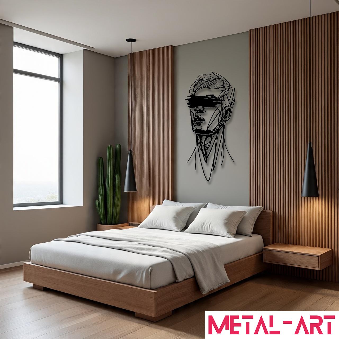 Veiled Identity - laser-cut metal wall art