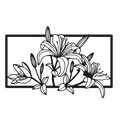 Lily Frame Grace - laser-cut metal wall art
