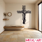 Rooted in Faith - laser-cut metal wall art