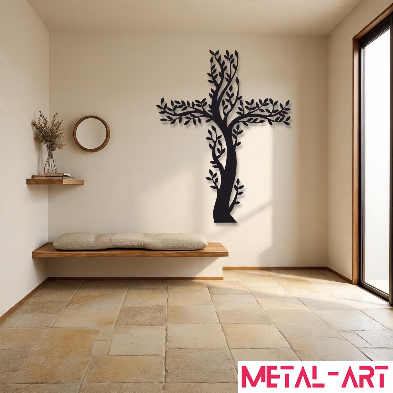 Rooted in Faith - laser-cut metal wall art