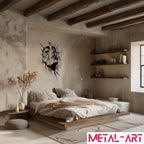 Fractured Awakening - laser-cut metal wall art