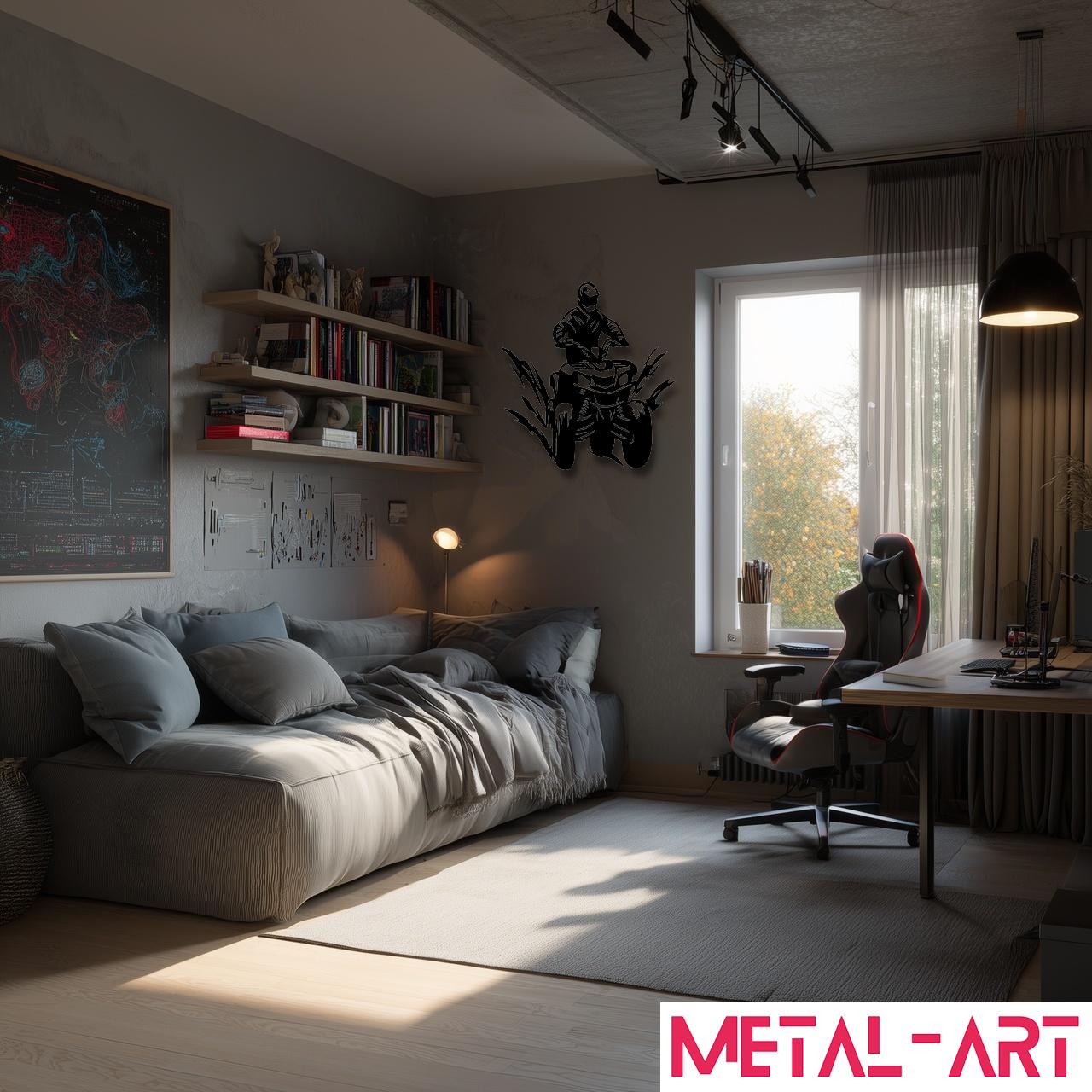 ATV - Mud Splash - laser-cut metal wall art