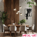 Zebra Within - laser-cut metal wall art
