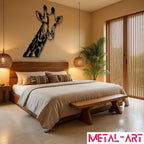 Graceful Giraffe - laser-cut metal wall art