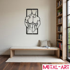 Linear Muscle - laser-cut metal wall art