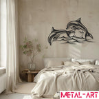 Sea Spirits - laser-cut metal wall art