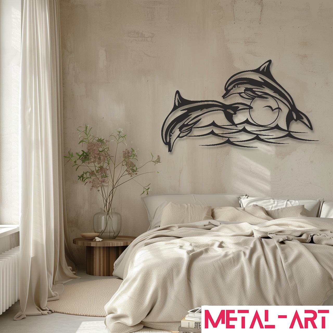 Sea Spirits - laser-cut metal wall art