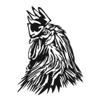 Crown of Feathers - laser-cut metal wall art