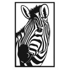Inner Stripes - laser-cut metal wall art