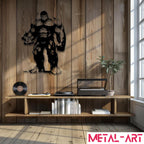 Green Titan - laser-cut metal wall art
