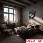 Tentacle Dance - laser-cut metal wall art