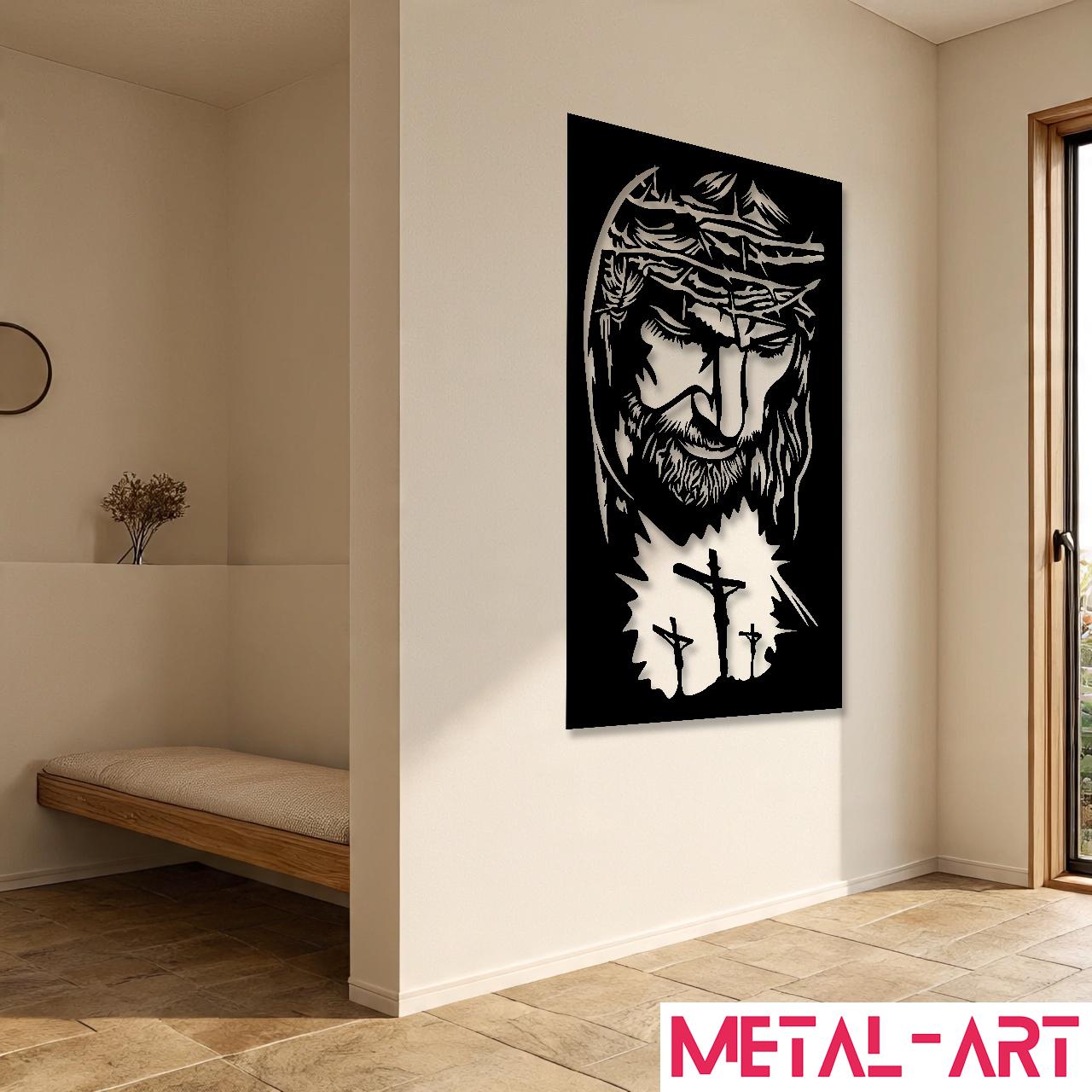 Divine Redemption - laser-cut metal wall art