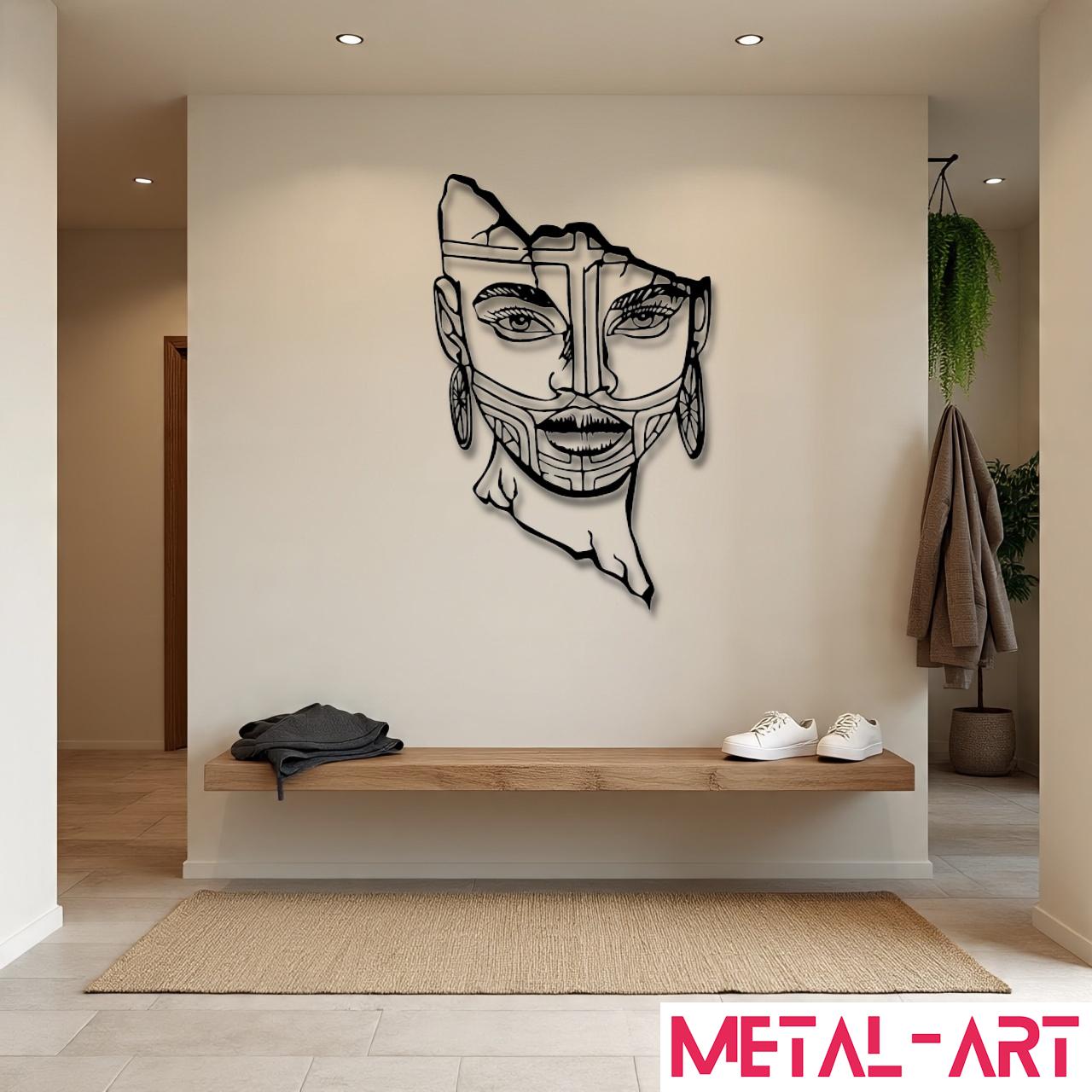 Broken Beauty - laser-cut metal wall art
