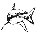 Jaws of Steel - laser-cut metal wall art