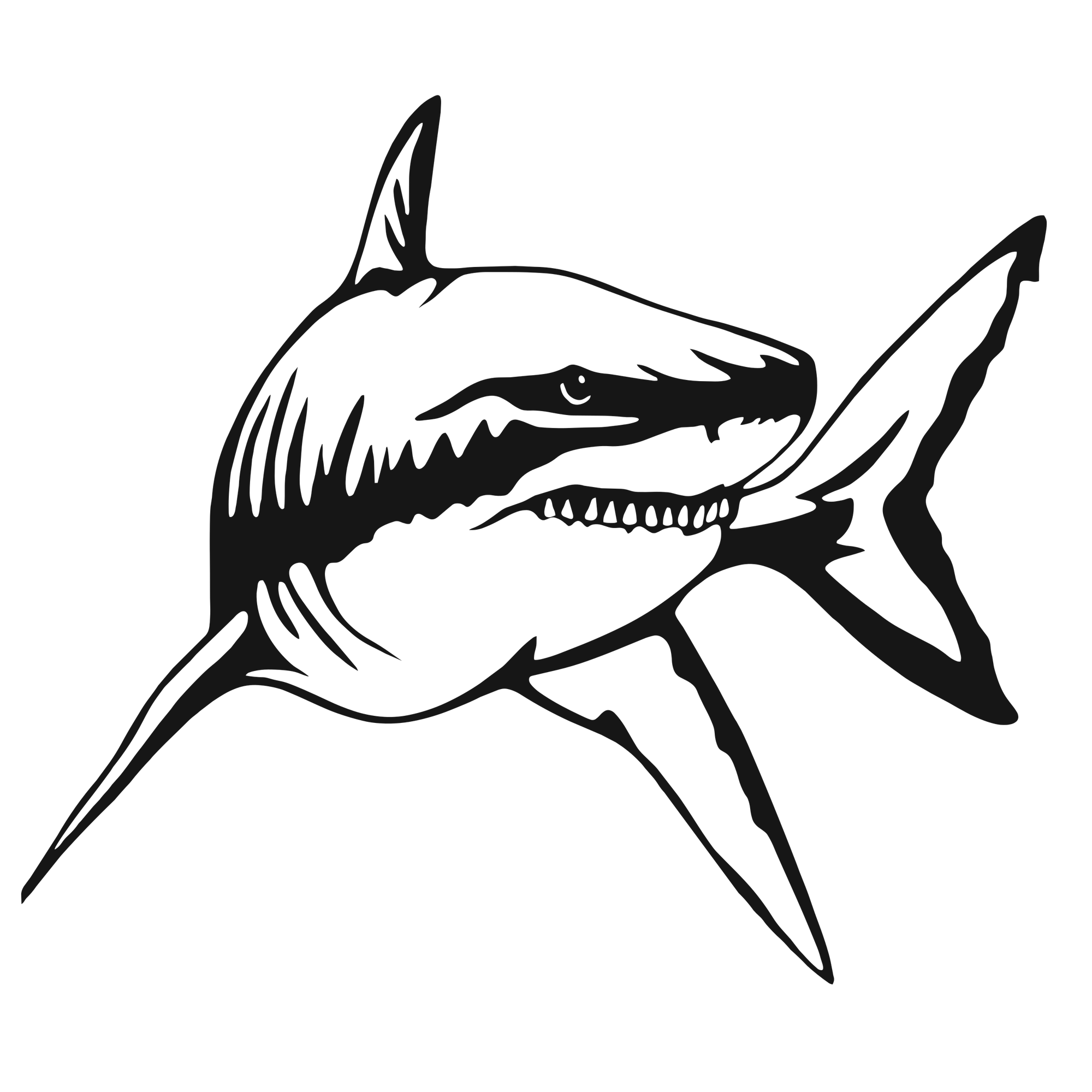 Jaws of Steel - laser-cut metal wall art