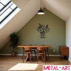 Eternal Bloom - laser-cut metal wall art