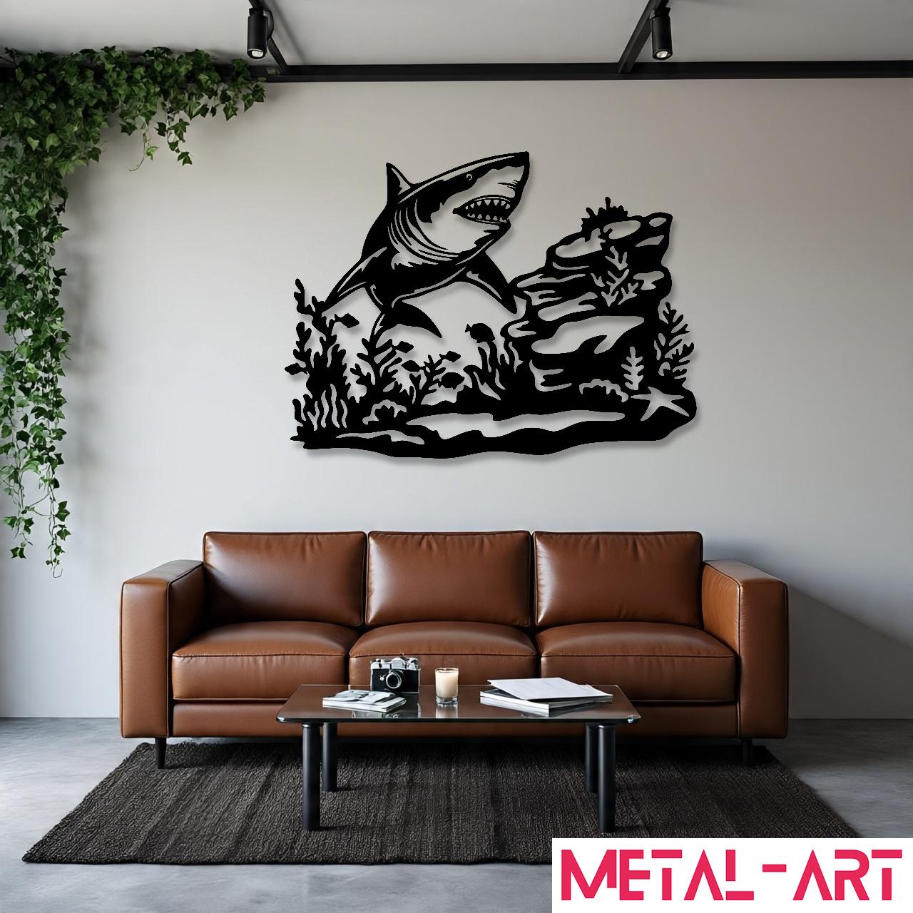Apex Predator - laser-cut metal wall art