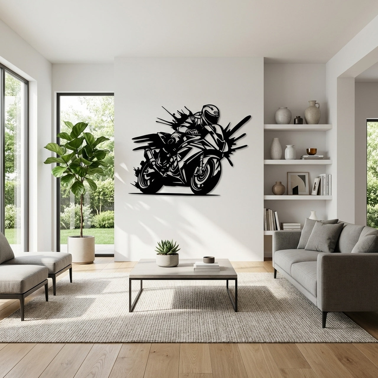 The Rush - laser-cut metal wall art