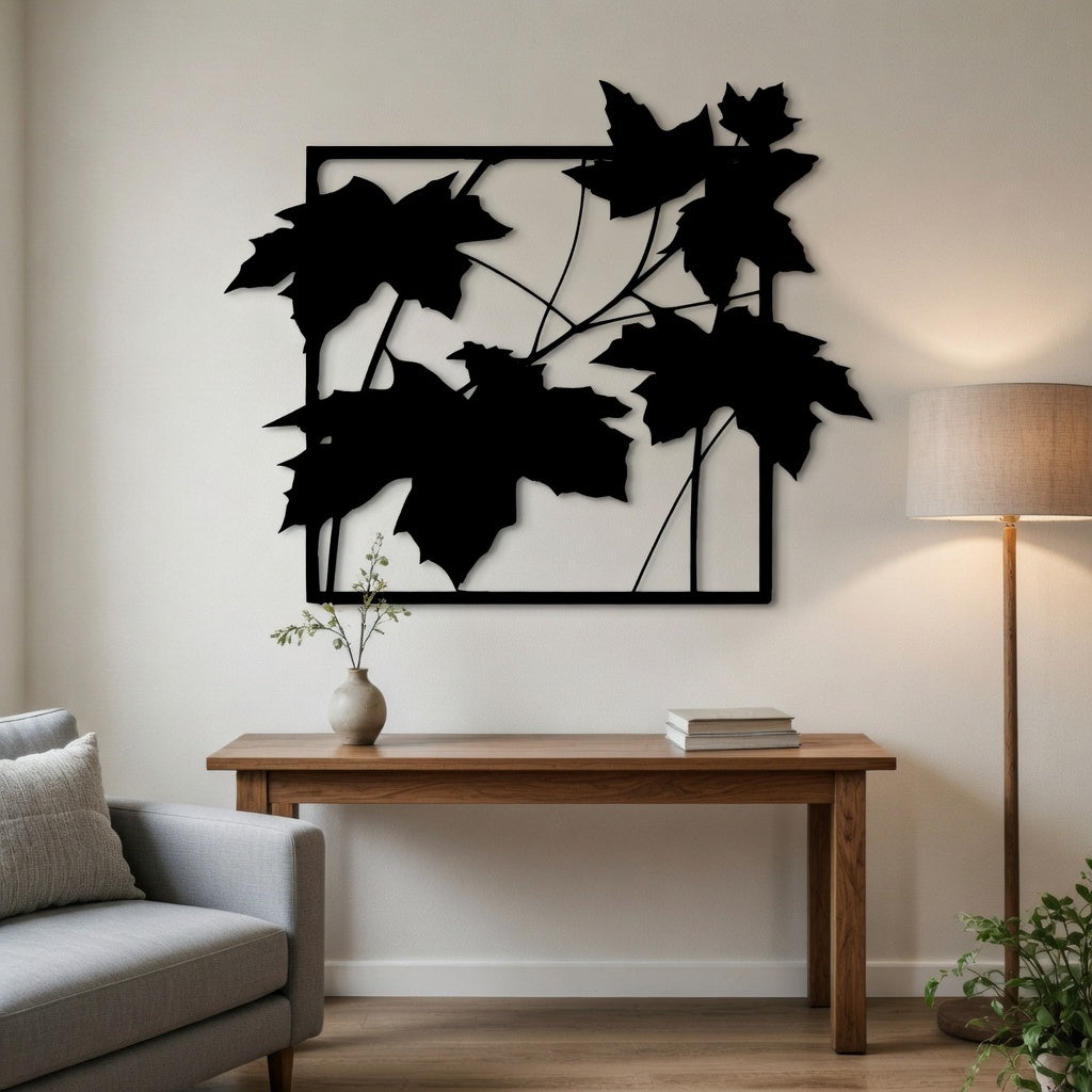 Autumn Fall - laser-cut metal wall art