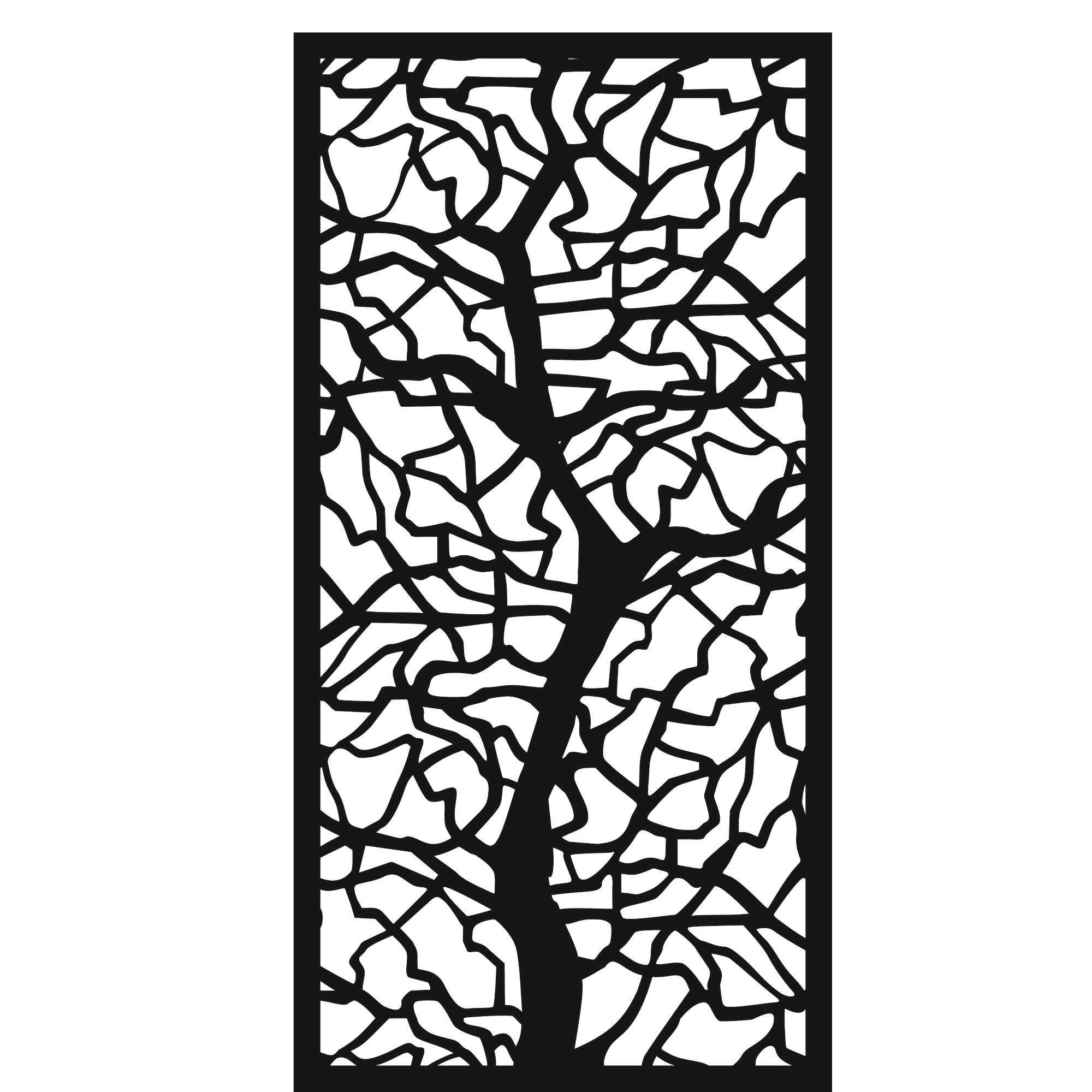 Bare Crown - laser-cut metal wall art