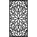 Bloom Wheel - laser-cut metal wall art