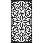 Bloom Wheel - laser-cut metal wall art