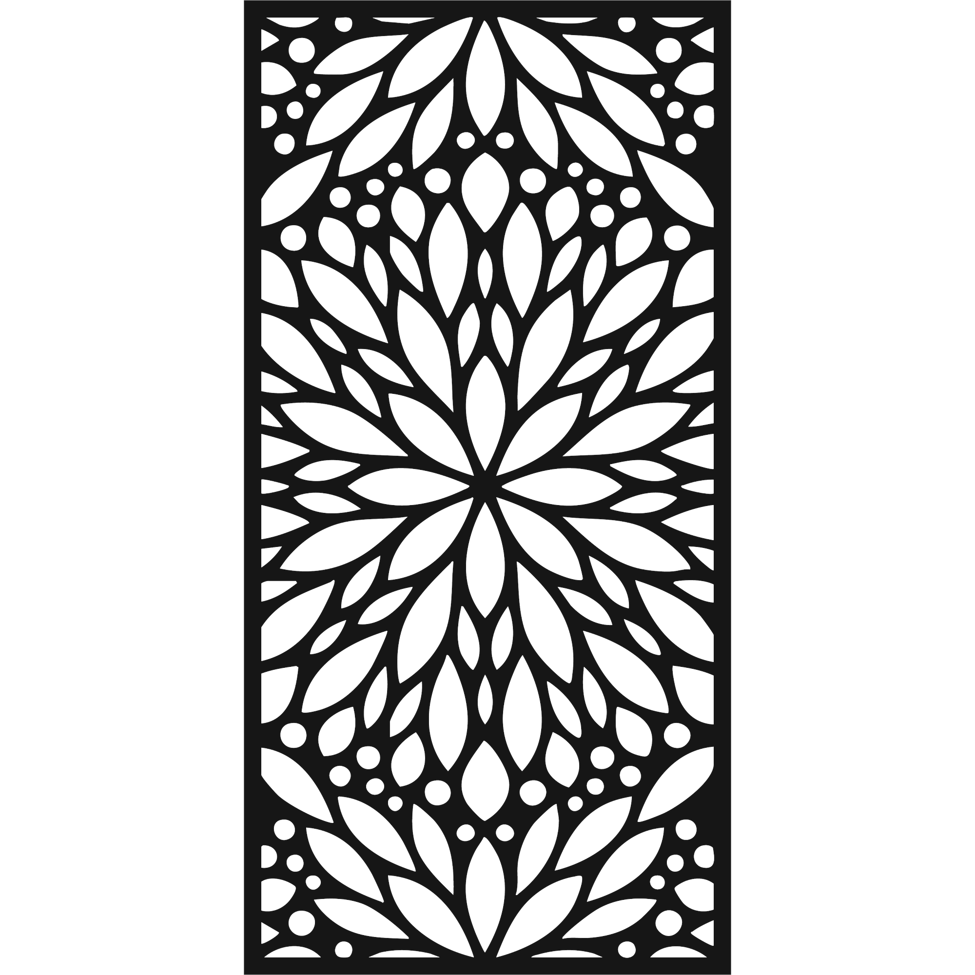 Bloom Wheel - laser-cut metal wall art
