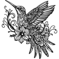 Blur of Wings - laser-cut metal wall art