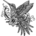 Blur of Wings - laser-cut metal wall art