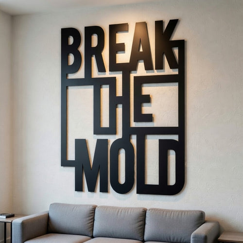 Born To Break - laser-cut metal wall art
