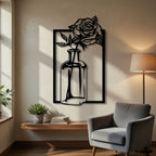 Bottle Garden - laser-cut metal wall art
