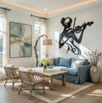 Bow Song - laser-cut metal wall art