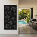 Burst Fan - laser-cut metal wall art