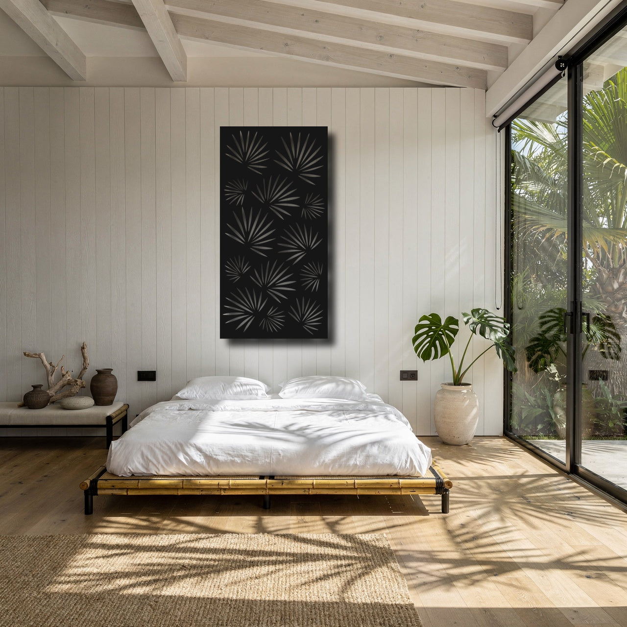 Burst Fan - laser-cut metal wall art