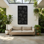 Burst Fan - laser-cut metal wall art