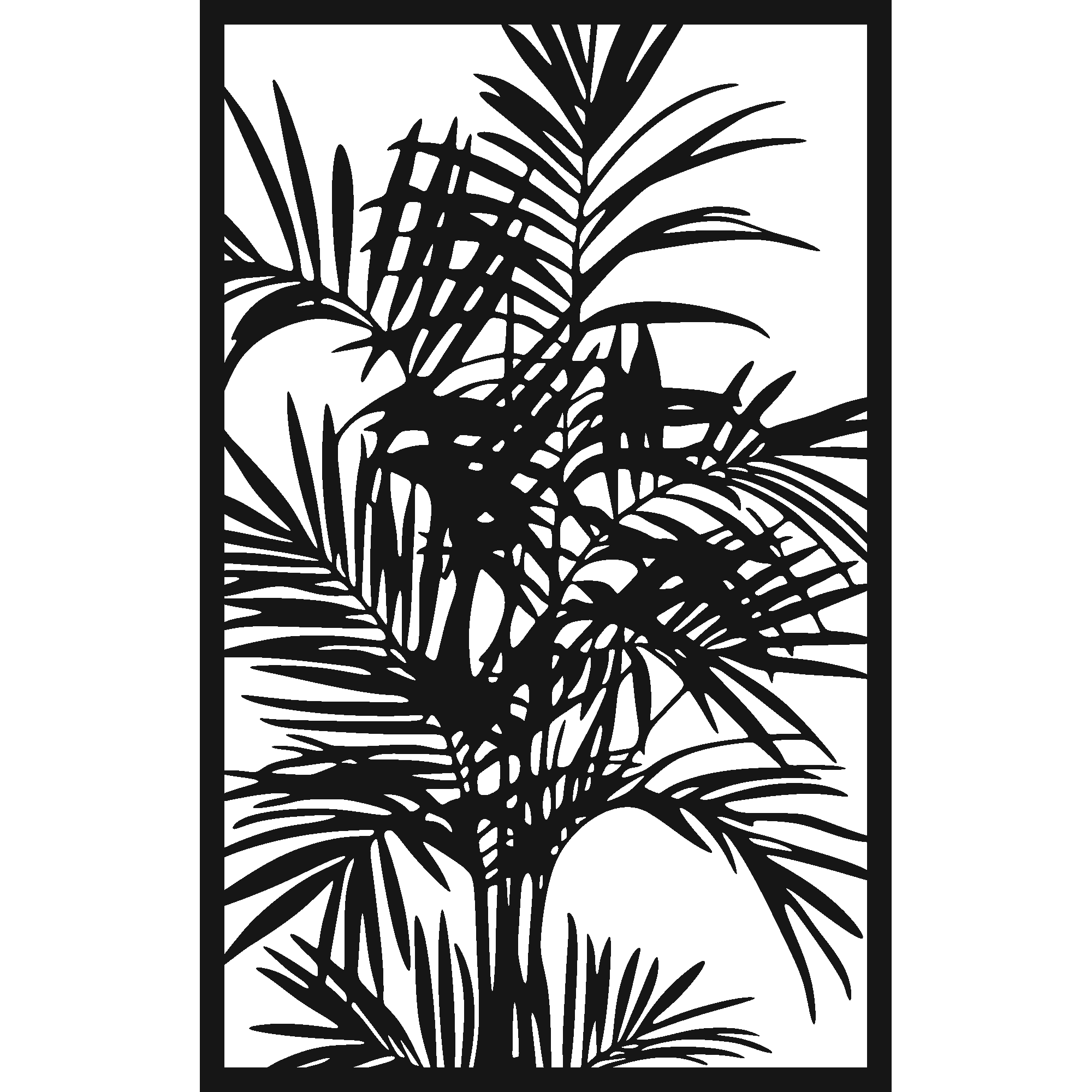 Canopy - laser-cut metal wall art