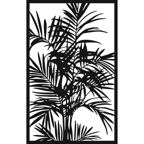 Canopy - laser-cut metal wall art