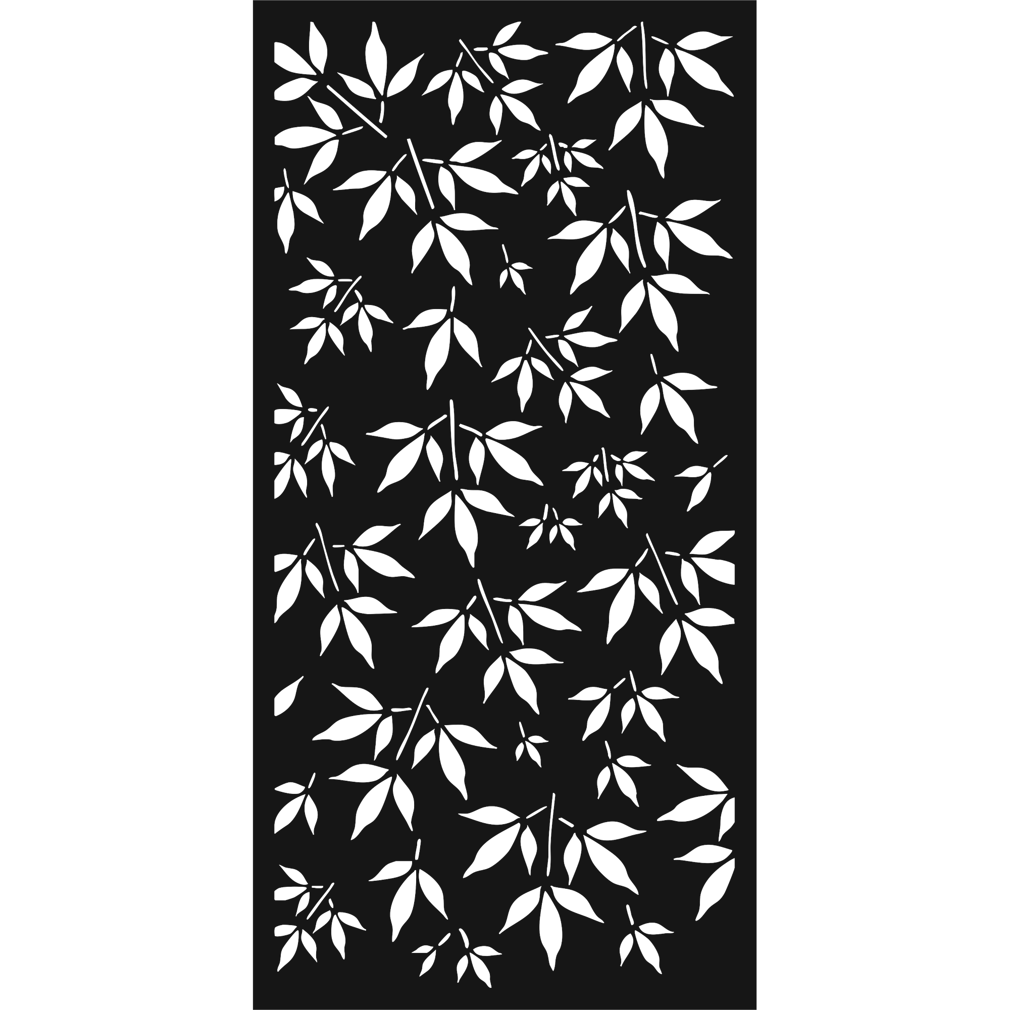 Cascade Leaf - laser-cut metal wall art