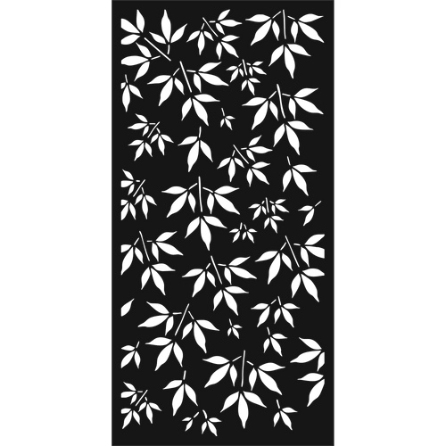 Cascade Leaf - laser-cut metal wall art
