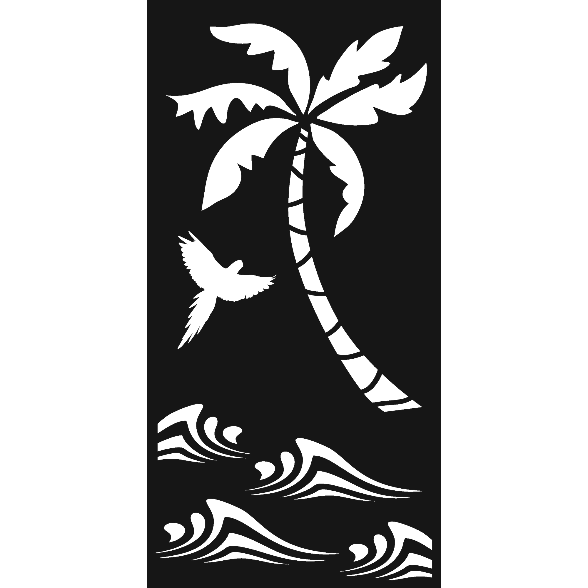 Coast Bird - laser-cut metal wall art