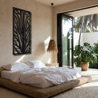 Crystal Fan - laser-cut metal wall art