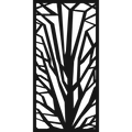 Crystal Fan - laser-cut metal wall art